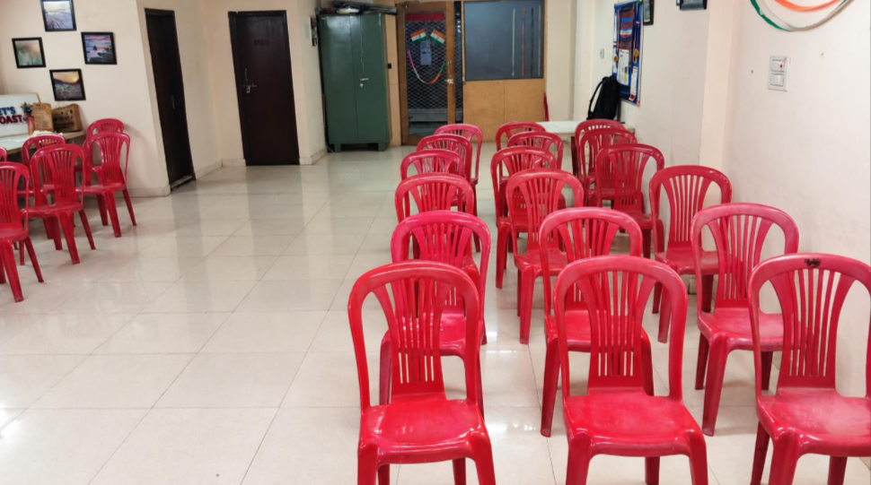 Seating set up for a Jaipur Toastmasters Club meeting
